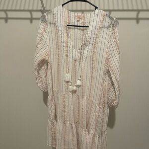 Pink Chicken Multicolor Striped Coverup